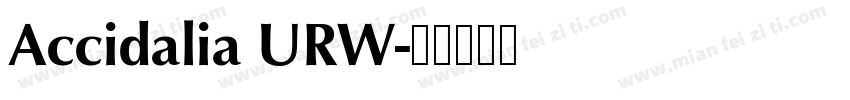 Accidalia URW字体转换